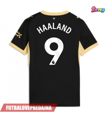Lacne Ženy Futbalové dres Manchester City Erling Haaland #9 2026-27 Krátky Rukáv - Preč
